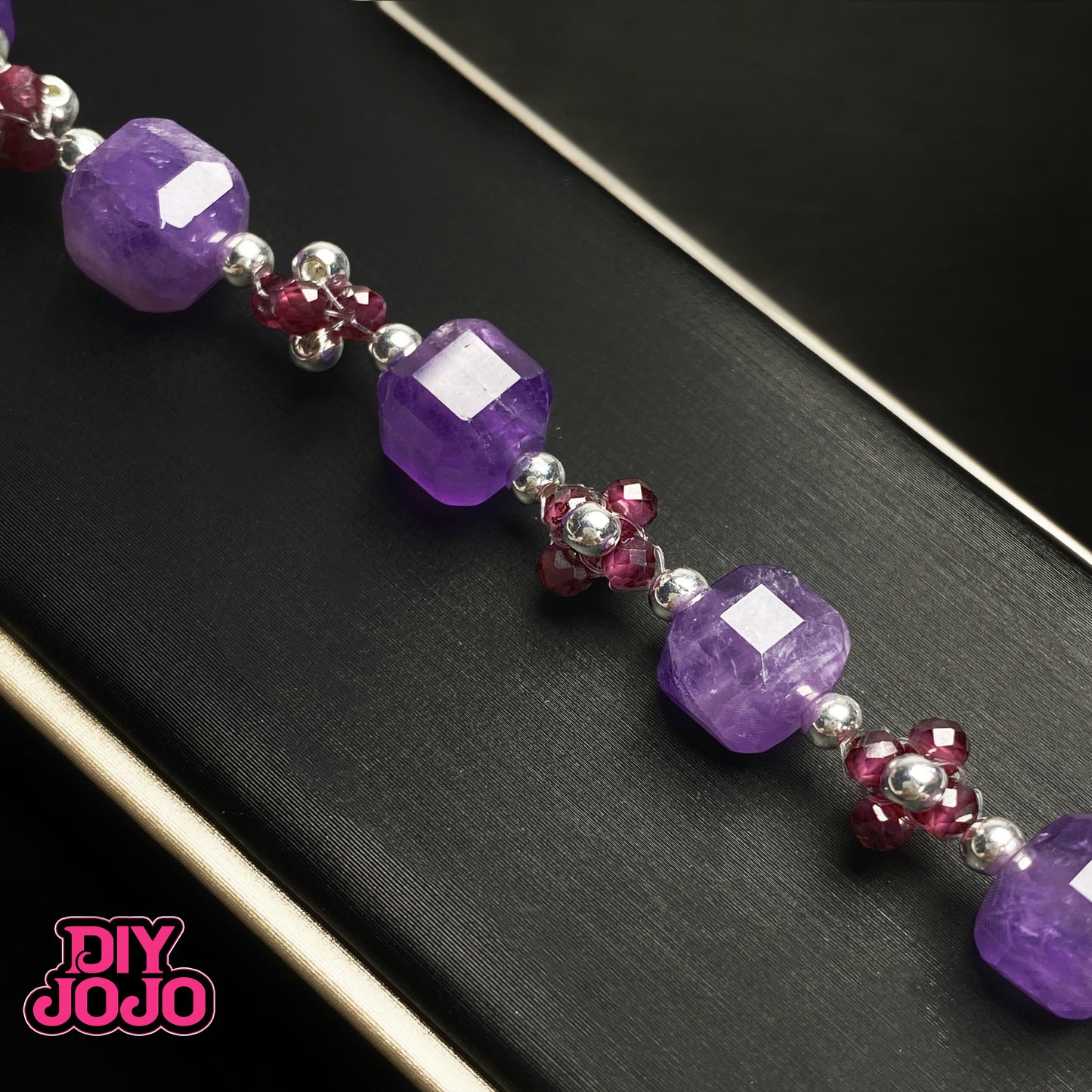 【R2609】不変の愛ー DIY JOJO厳選 ミニ天然石ロードライトガーネット(約3mm)