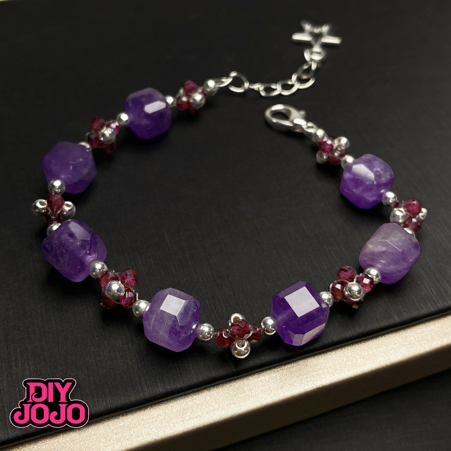 ~残りわずか~【R2608】神聖の紫ーDIY JOJO厳選 高品質天然アメジスト(キューブ型)