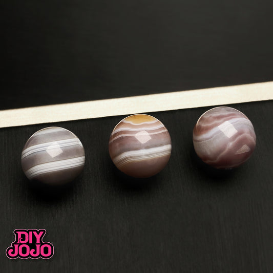 ～残りわずか～【R2773】手中にある成功ー DIYJOJO厳選  天然大粒グレーオニキス（縞瑪瑙）（約12.5mm）